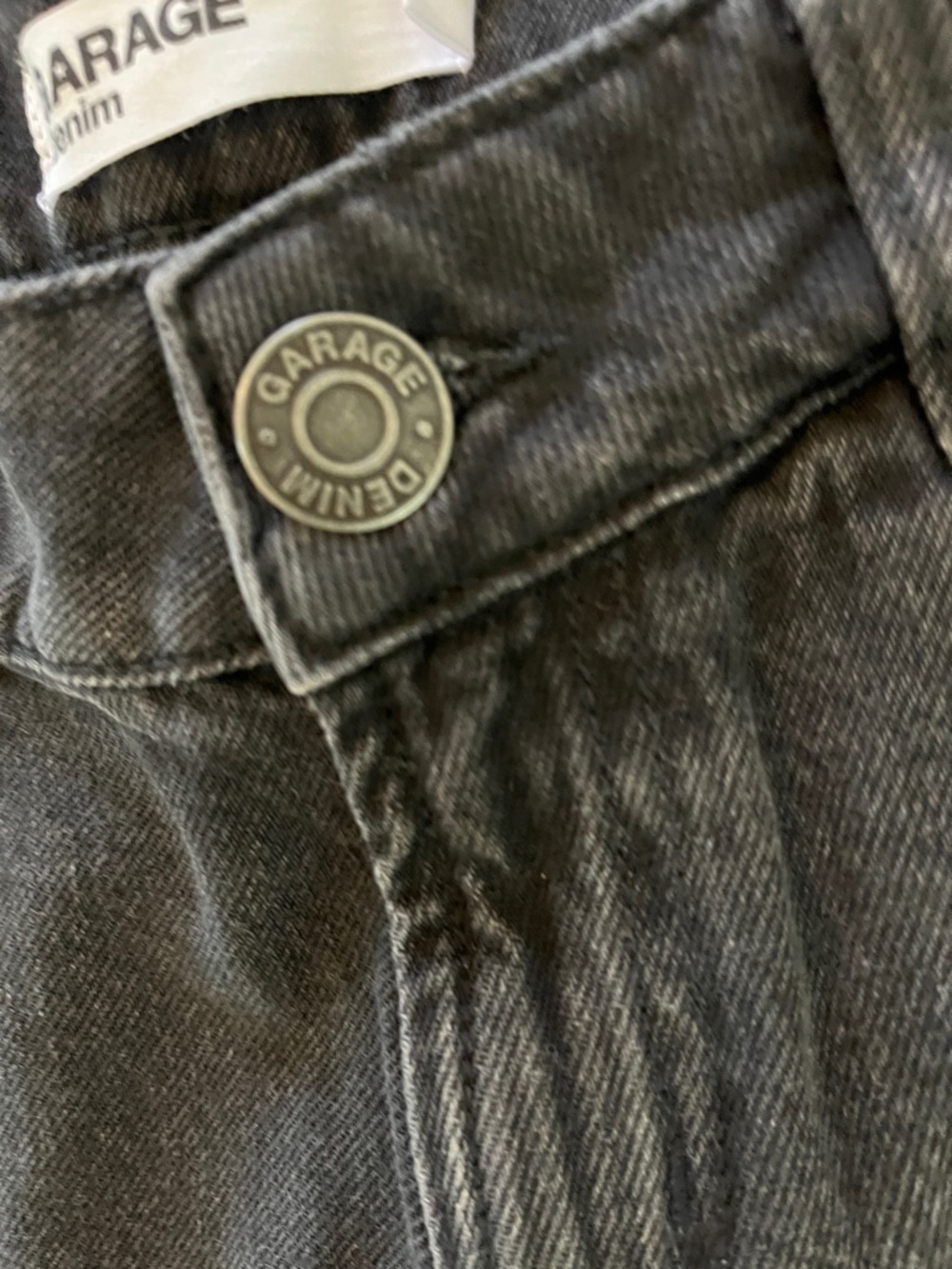 Garage Black Distressed Hem Denim Shorts - Picture 6 of 9